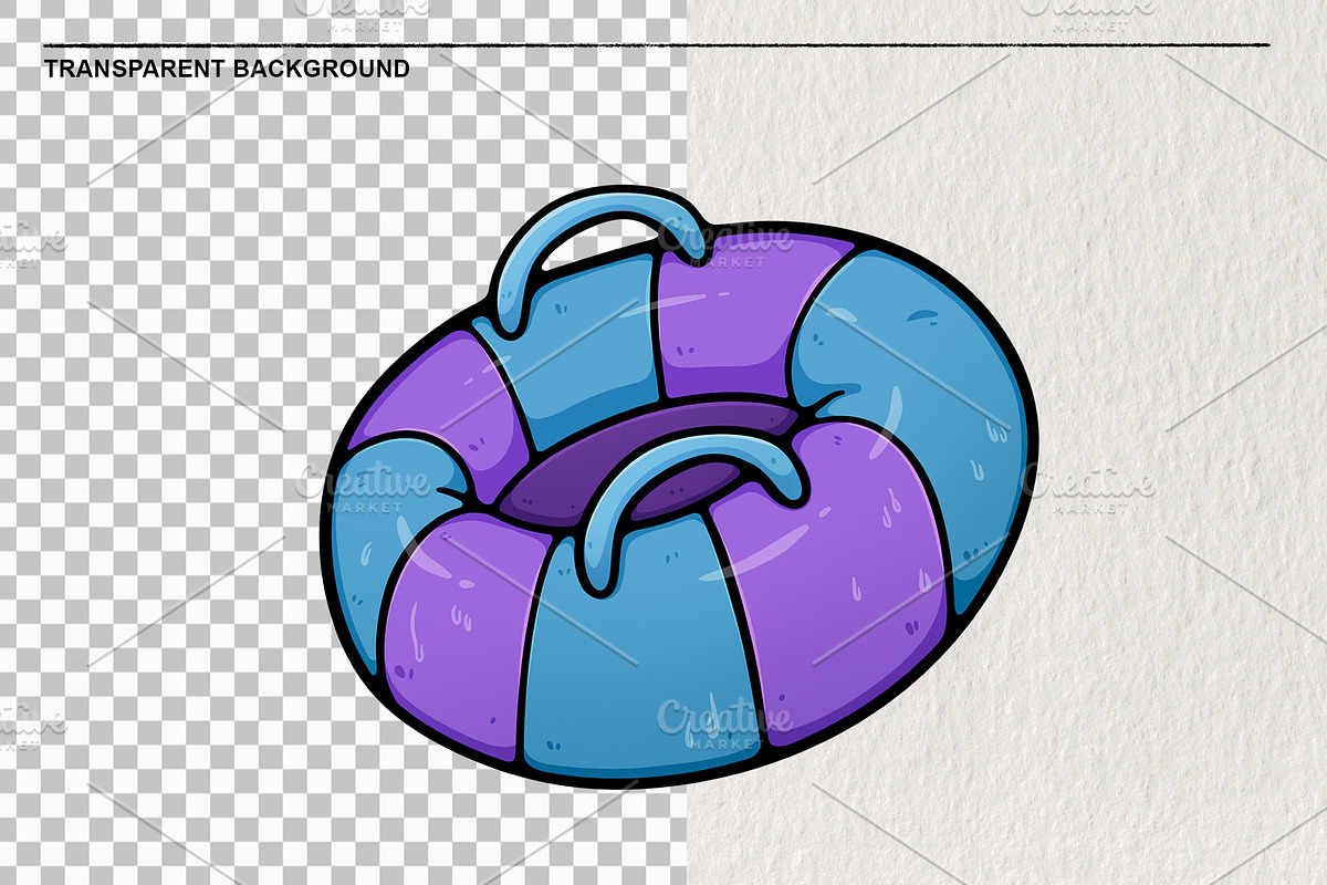 Beach set of 39 PNG elements, an Object Illustration by LOKSKIH (Photo 2 of 5)