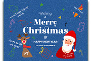 Christmas & New Year Greeting cards, an Invitation Template by designerzDukan (Thumbnail 2 of 2)