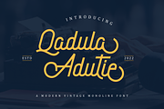 Qadula Adutie, a Handwritten Font by albert_kalingga (Thumbnail 1 of 3)