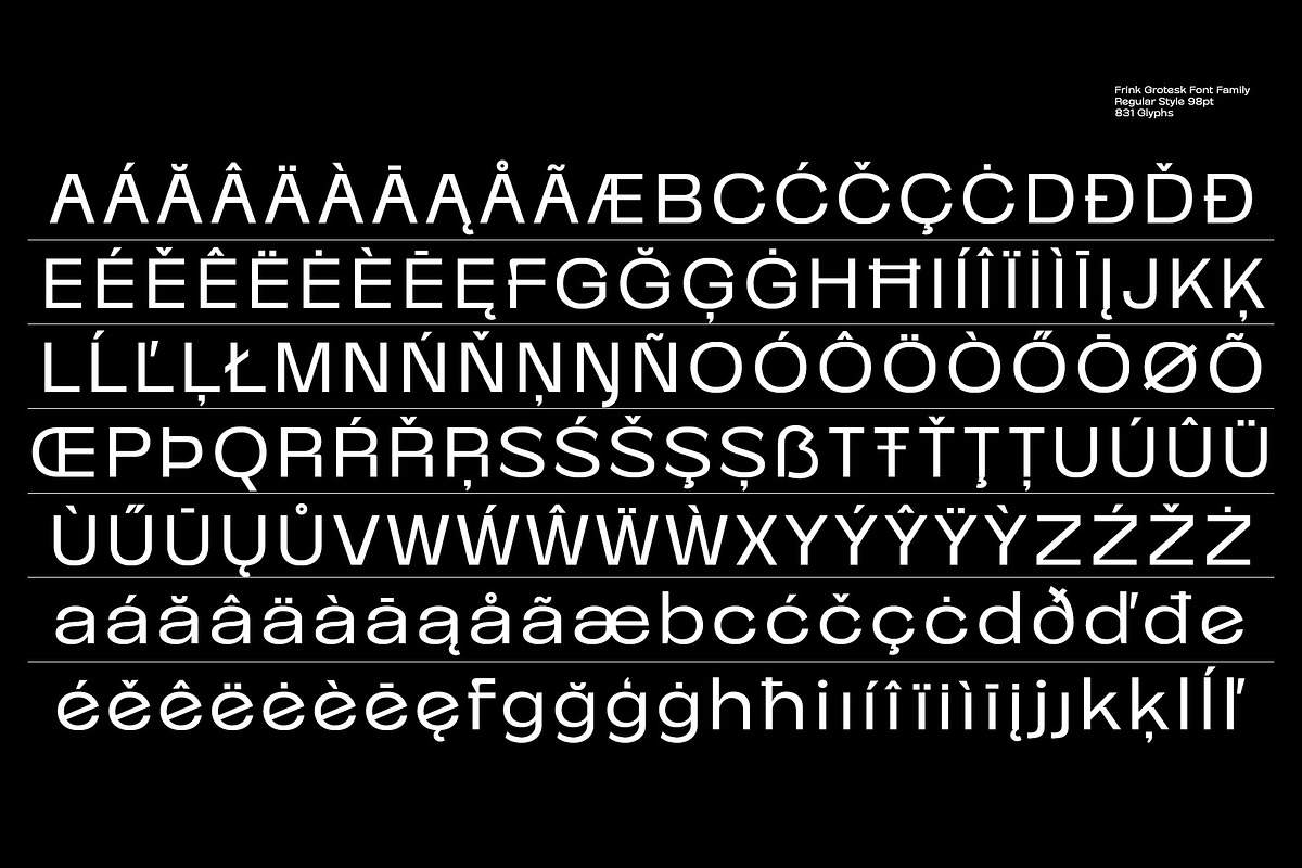 Frink Rio Modren Grotesk Font Family, a Sans Serif Font by Ryul Davidson (Photo 8 of 20)