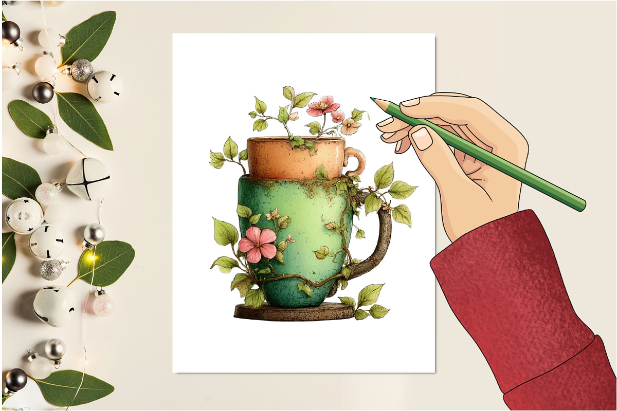 Whimsical Cups Clipart, an Illustration by Design Market (Photo 4 of 5)