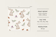 Pattern Little bunny, a Pattern Graphic by Olena Kuznietsova (Thumbnail 2 of 3)