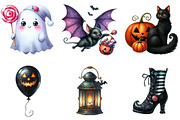 Halloween Clipart Bundle, an Illustration by DreamArtGraphic (Thumbnail 4 of 5)