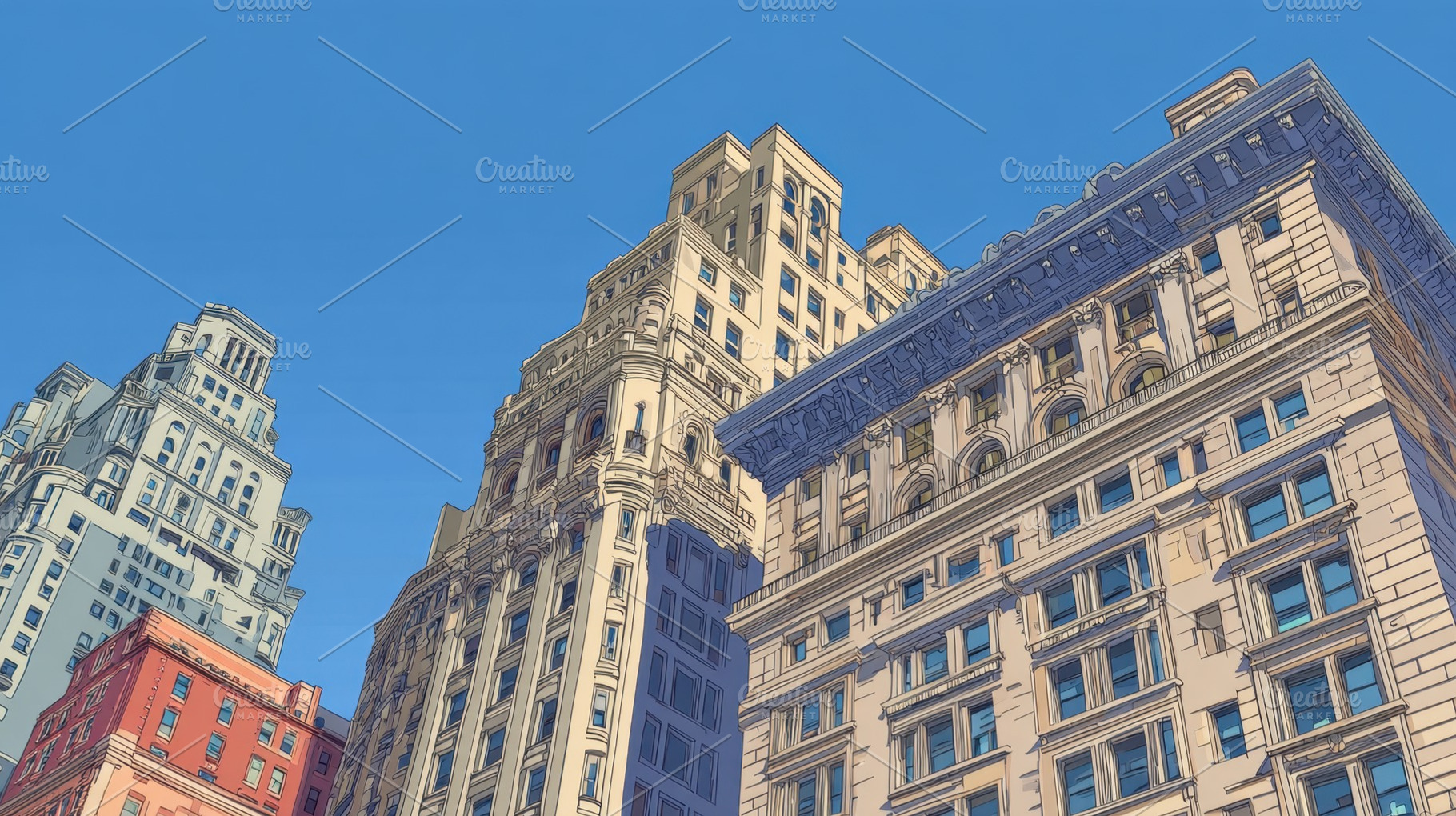 Buildings under clear blue sky, a Photo by Beautiful things
