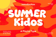 SummerKidos - A Playful Kids Display, a Serif Font by delipensil (Thumbnail 1 of 8)