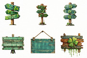 St Patricks Day Signs Clipart, an Illustration by Designworld (Thumbnail 3 of 5)