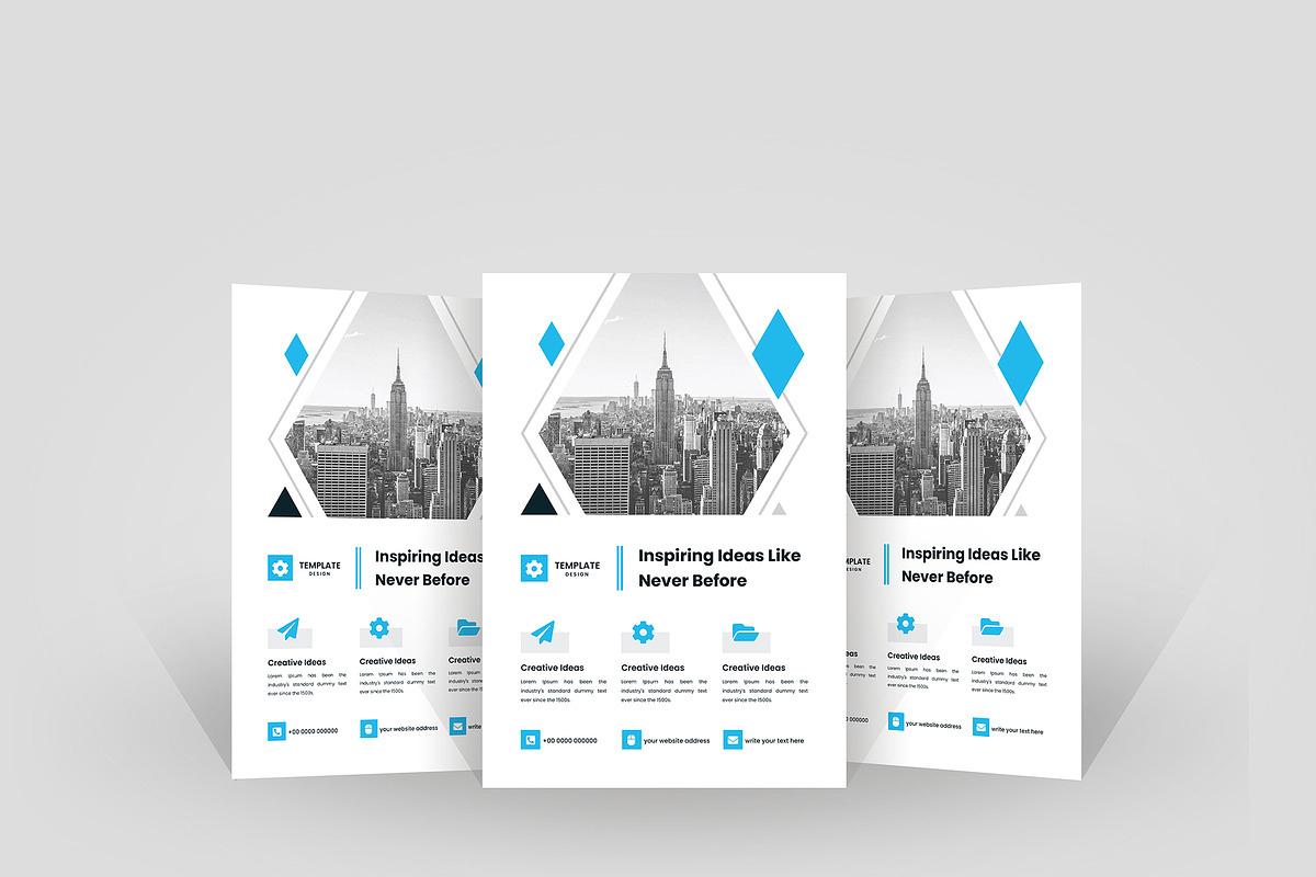 Minimal Clean Business Flyer Design, a Flyer Template by mijli (Photo 5 of 19)