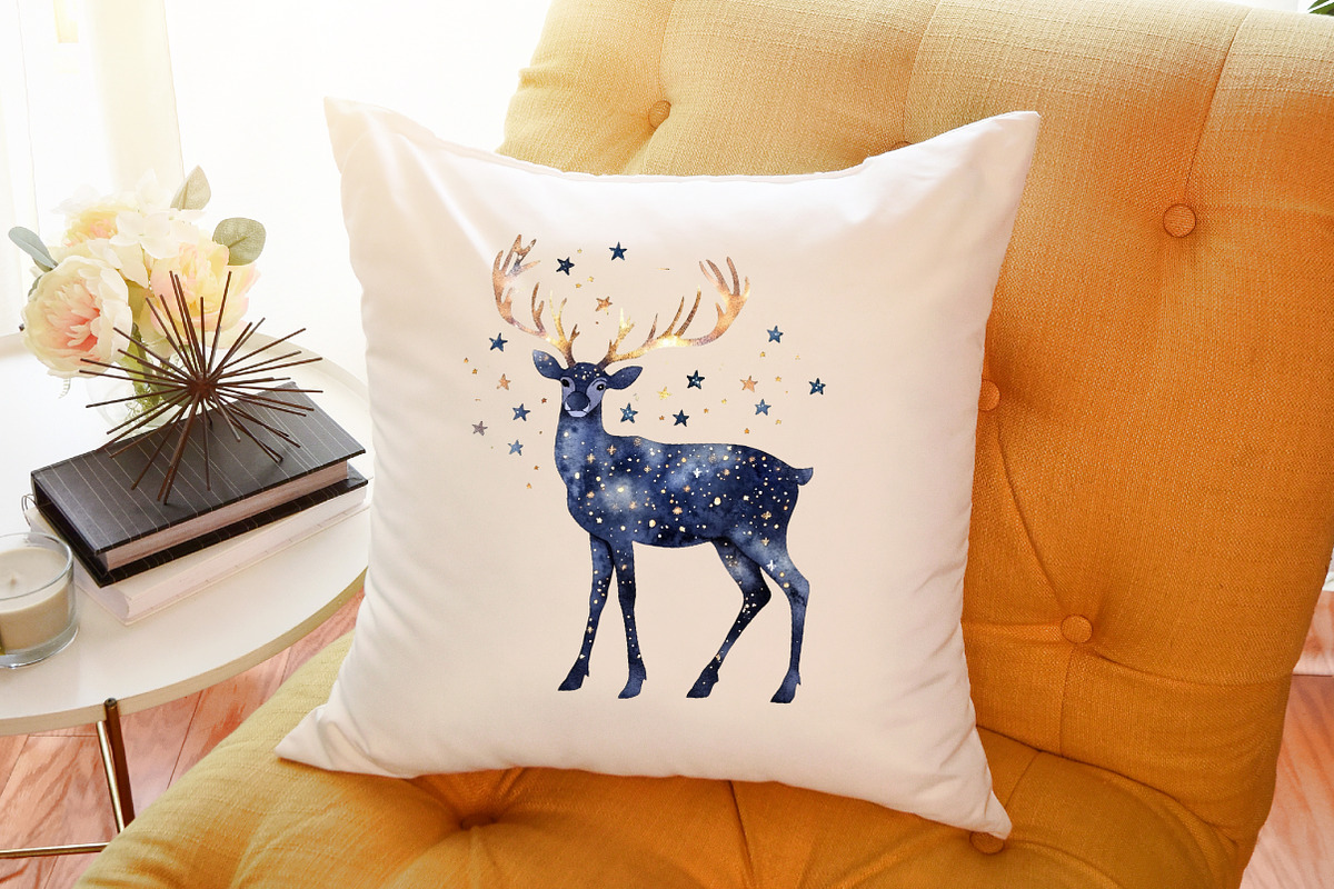 Reindeer Merry Christmas Clipart Bun, an Illustration by Sublimation Artist (Photo 6 of 6)