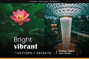 Bright Vibrant - Actions and presets