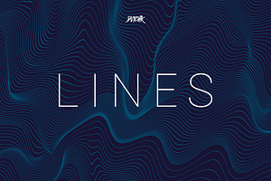 Lines Wavy Backgrounds Vol. 03