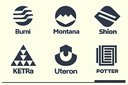 Geometric Logo Template Vol 5, a Solid Icon by Tekuni (Thumbnail 2 of 10)