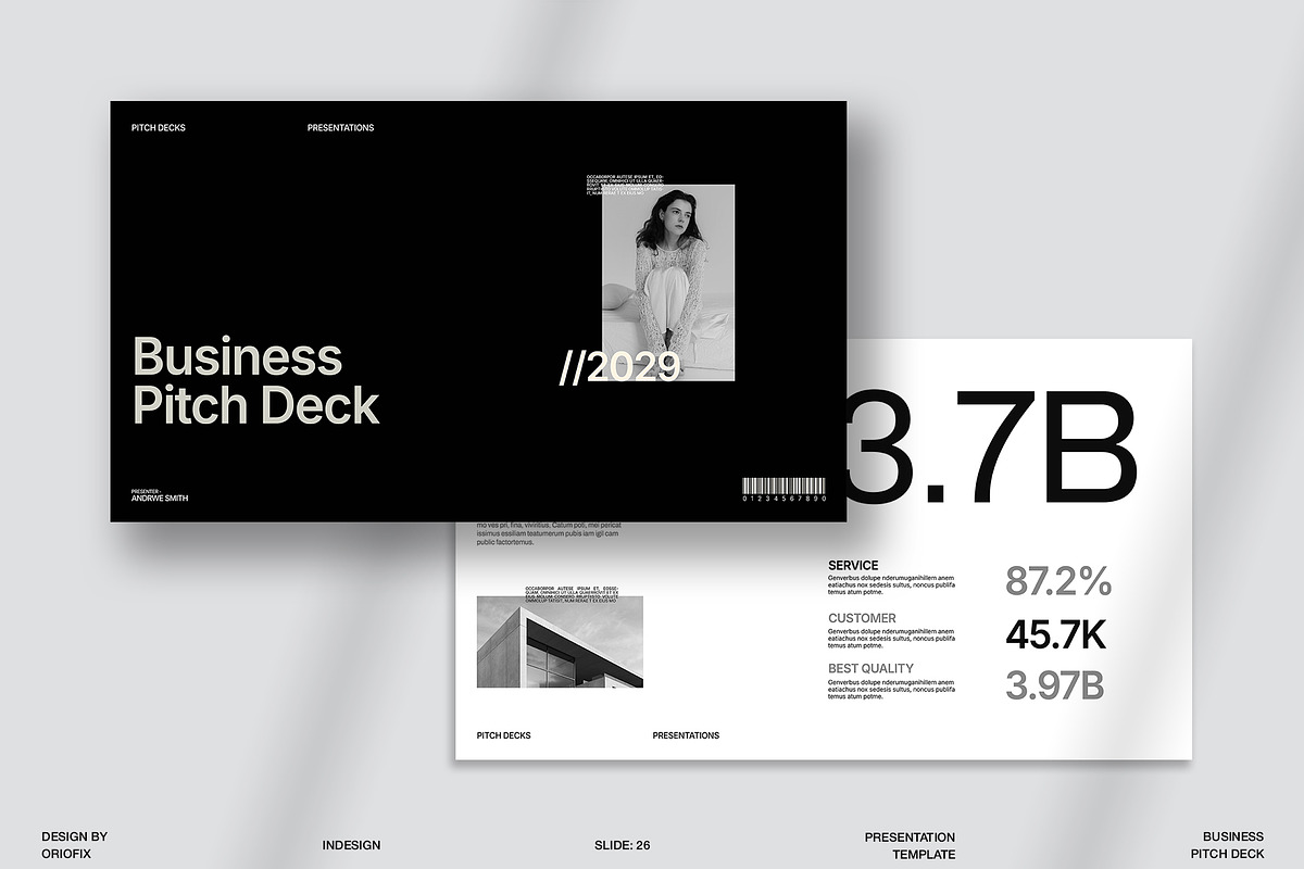 Business Pitch Deck Presentation, a Presentation Template by Oriofix (Photo 4 of 12)