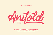 Anitold Script Font, a Script Font by Marvadesign (Thumbnail 1 of 10)