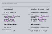 90% Off Neue-Augenblick Family, a Font by HARMNESSLESS (Thumbnail 6 of 30)