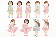 Cute little girls, little dolls, an Illustration by Lolytop Studio (Thumbnail 2 of 3)