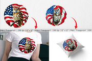 Owl 4th of July Clipart, a Graphic by Artnoy (Thumbnail 3 of 5)