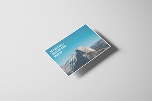 A6 Landscape Flyer, Postcard Mockup