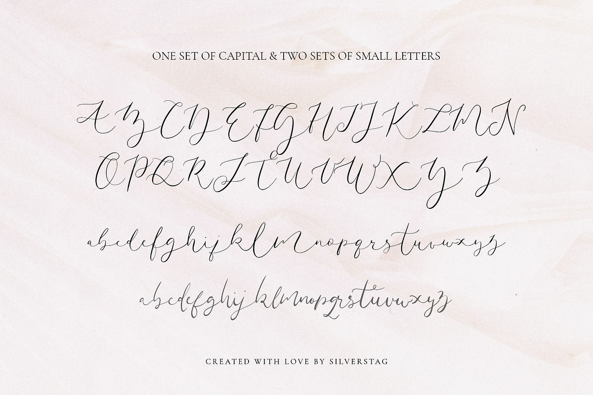Amelie - Chic & Elegant Script Font, a Script Font by SilverStag Type Foundry (Photo 20 of 23)