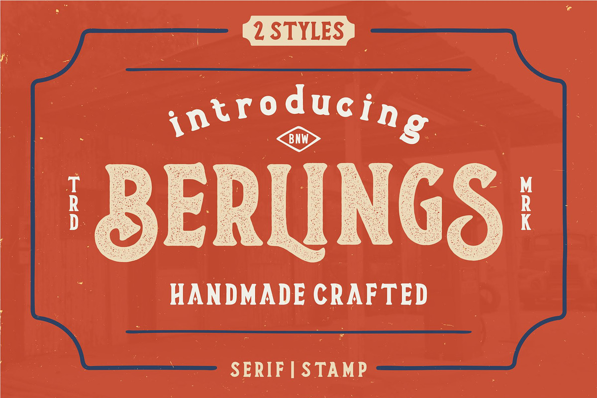 Berlings - Handmade Crafted Serif, a Serif Font by Bentype Studio (Photo 1 of 8)