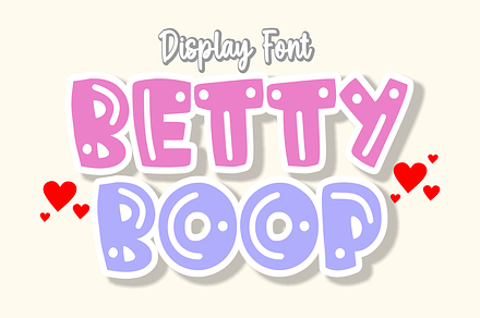 Betty Boop - Cartoon Font Types