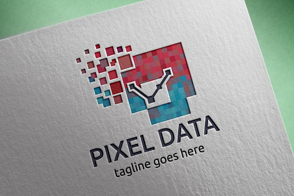Pixel Data Logo, a Branding & Logo Template by Design_Planet