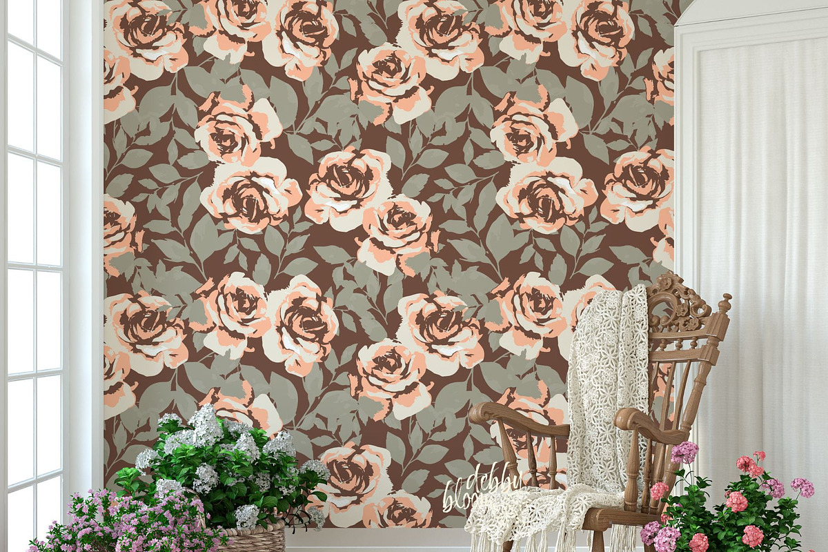 ROSE PARIS - Elegant Floral Pattern, a Pattern Graphic by Debby Blooms (Photo 5 of 5)