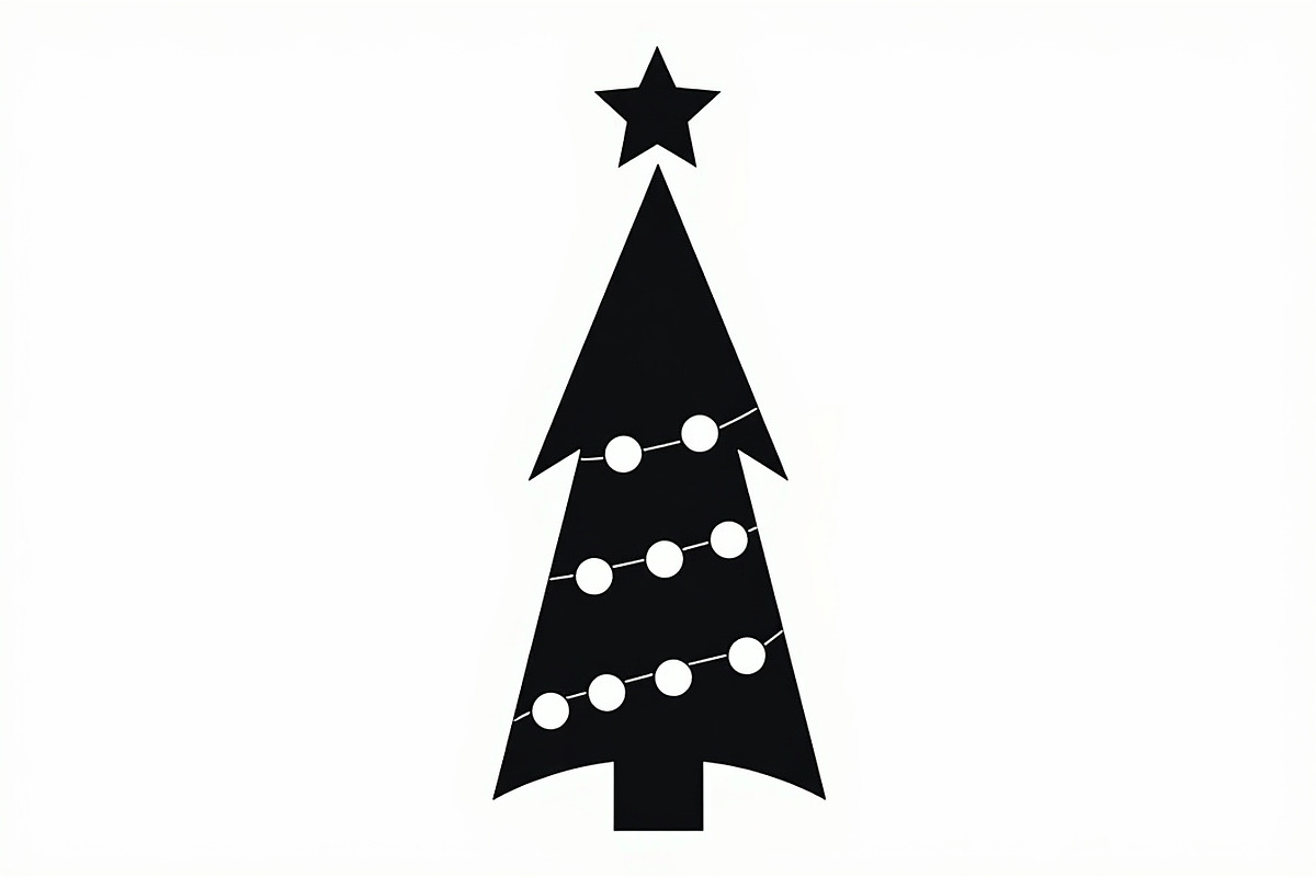 Cozy Holiday Tree Silhouette Designs, an Illustration by Gaye Art (Photo 10 of 21)