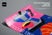 Pop Art Breakfast Poster Template, a Poster Template by creatsy5 (Thumbnail 1 of 4)
