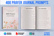 400 Prayer Journal Prompts, a Print Template by Book2bees (Thumbnail 1 of 3)