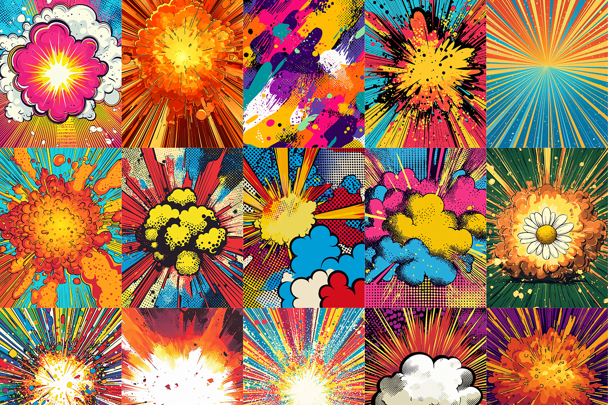 Comic Style Pop Art Background, a Background Graphic by LA Design (Photo 3 of 10)