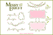 Pastel Christmas Lights- Vector, a Decorative Illustration by Kelly Jane Creative (Thumbnail 4 of 4)