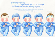 Newborn watercolor set, a Technology Illustration by Lososenok (Thumbnail 2 of 11)