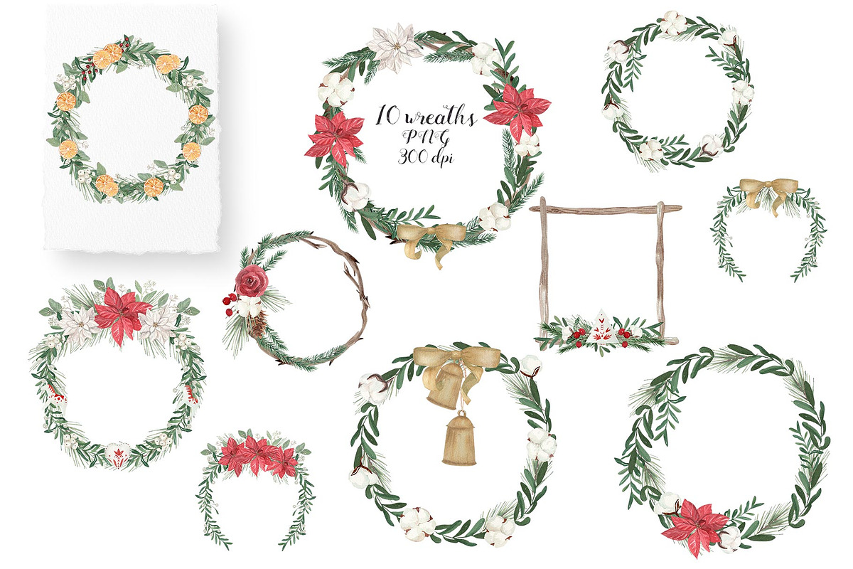 Scandinavian Winter Christmas Floral, a Decorative Illustration by Catch the Dream Art (Photo 7 of 17)