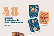 Scandinavian Christmas Cards Pack, an Illustration by Chus Moreno Studio (Thumbnail 2 of 12)