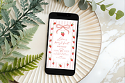 Berry Pink Bow Invite, an Invitation Template by Digital_Mind (Thumbnail 3 of 3)