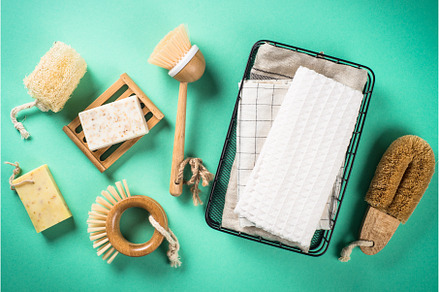 Zero waste cleaning utensils for, an Abstract Photo by Nadia-nb