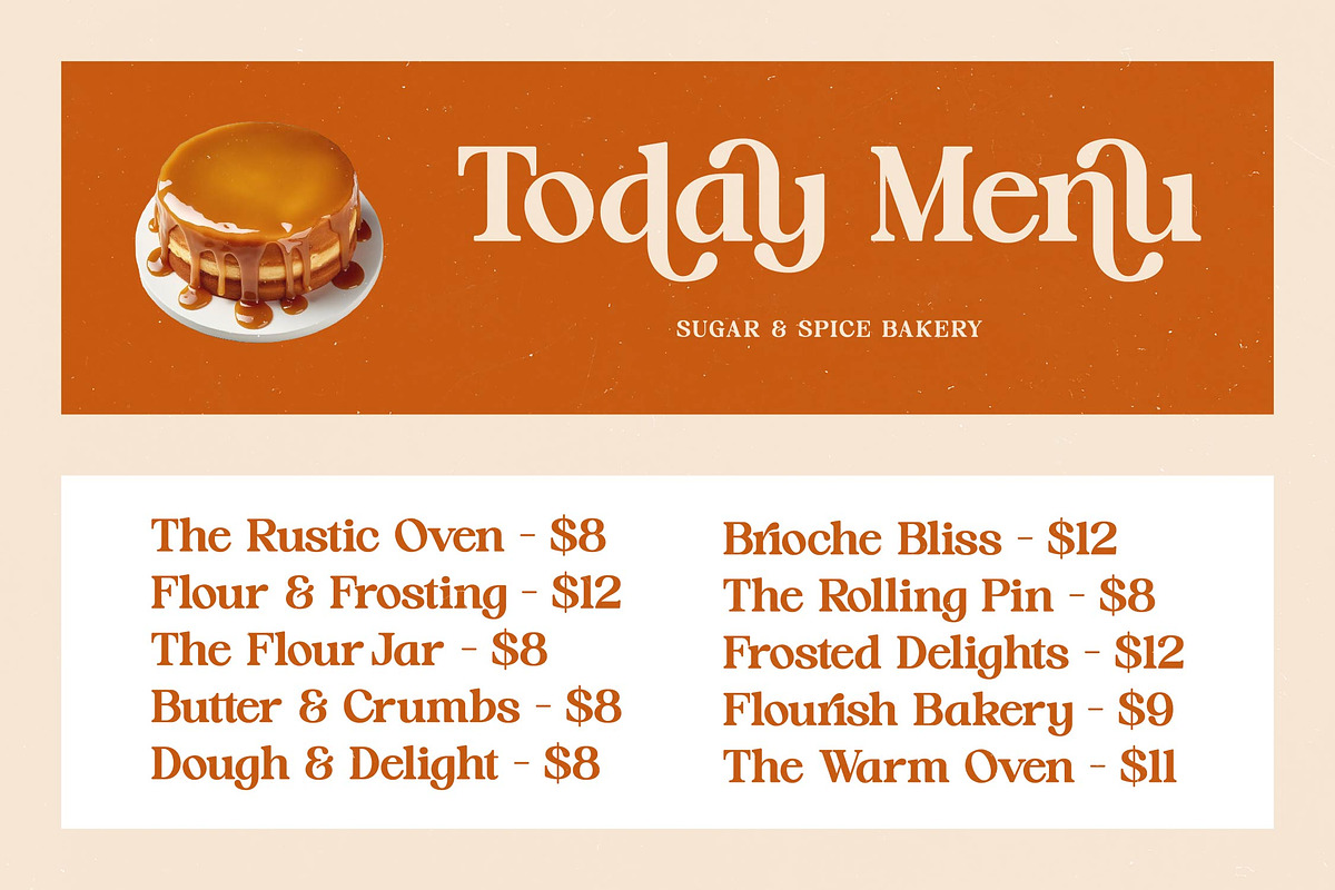 Hot Caramel Bold Serif Display, a Serif Font by timelesstype.co (Photo 18 of 20)