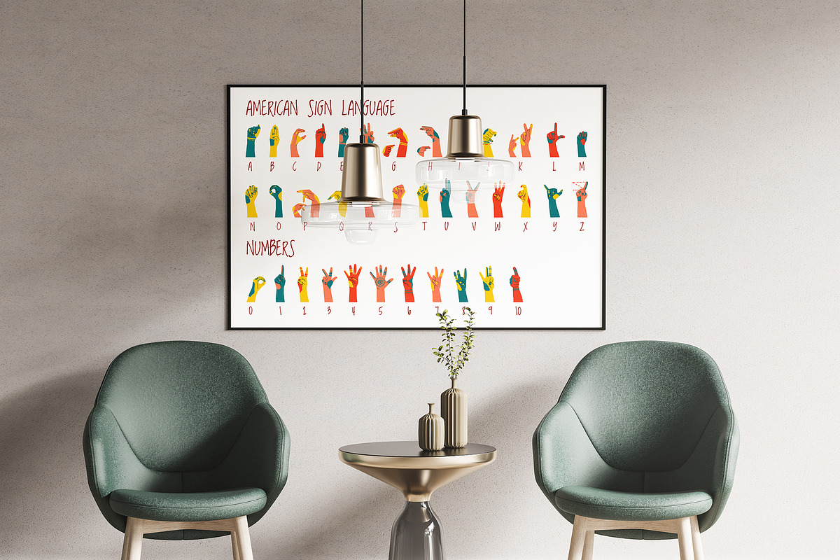 Sign Language bundle. ASL alphabet, an Education Illustration by ann_etc (Photo 5 of 10)