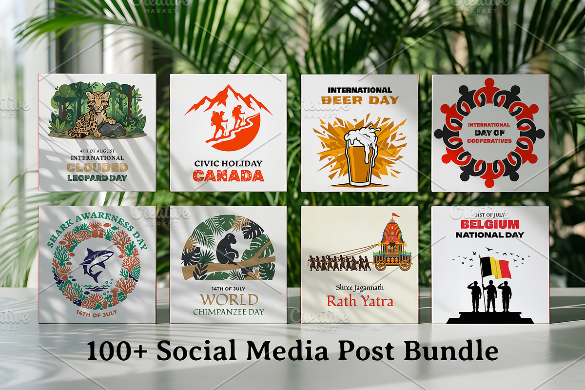 100+ Instagram Post Template Bundle, a Social Media Template by nandinigraphics (Photo 2 of 5)