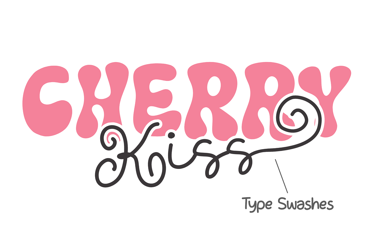 Cherry Kiss is a Valentine font duo, a Handwritten Font by Brown Cupple (Photo 2 of 12)