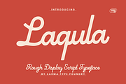 Laqula - Rough Script Font, a Script Font by Zarma Type (Thumbnail 1 of 11)