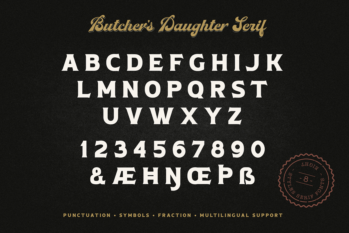 Butcher's Daughter, a Script Font by Larin Type Co. (Photo 15 of 15)