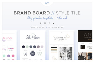 Brand Boards / Style Tiles VOL 2, a Templates & Theme by AM Studio