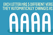 Quite Blue, a Sans Serif Font by pizzadudedotdk (Thumbnail 3 of 8)