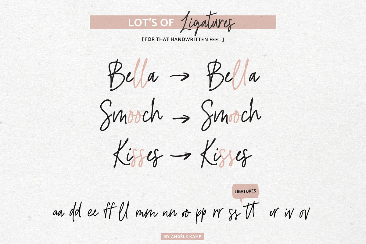 River Jade signature font & logos, a Script Font by Angele Kamp (Photo 6 of 10)