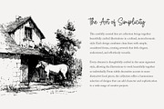 80 line art Horse Stable clip art, an Animal Illustration by Poppy Lane Studio (Thumbnail 6 of 12)