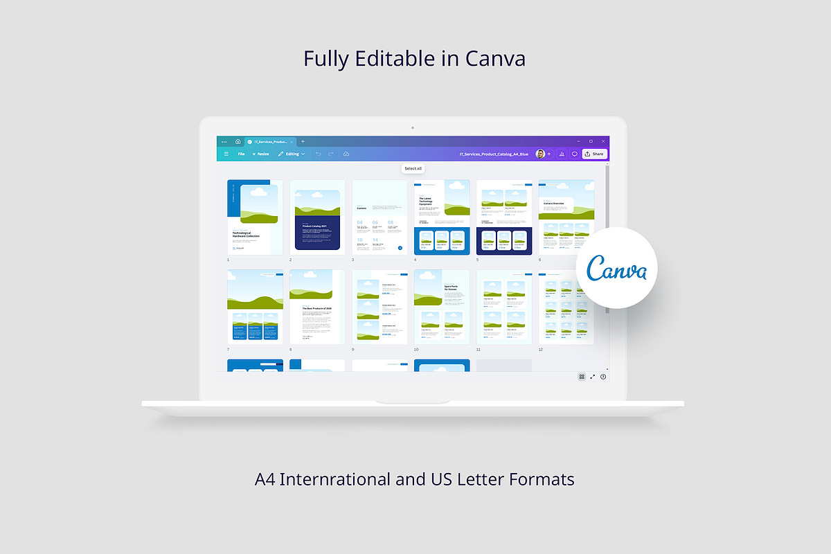 IT Service Product Catalog Template, a Brochure Template by artbart (Photo 5 of 6)