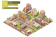 Isometric city map elements, an Object Graphic by tele52 (Thumbnail 43 of 72)