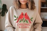 Christmas Blessings Cardinal PNG, an Illustration by SinaCreation (Thumbnail 3 of 7)