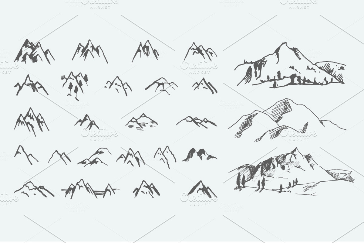Pack of 12 mountains logo, 62 icons, an Icon by Artha Design Studio (Photo 4 of 5)